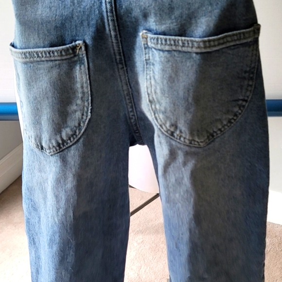 H&M Girls Bib Overall Jeans Size 7 - Picture 11 of 13